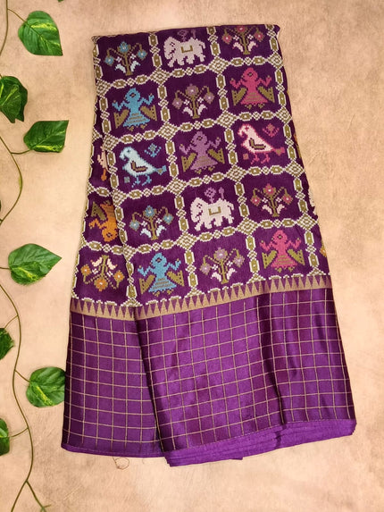 Pure Patola Satin Border Saree – Heritage Elegance