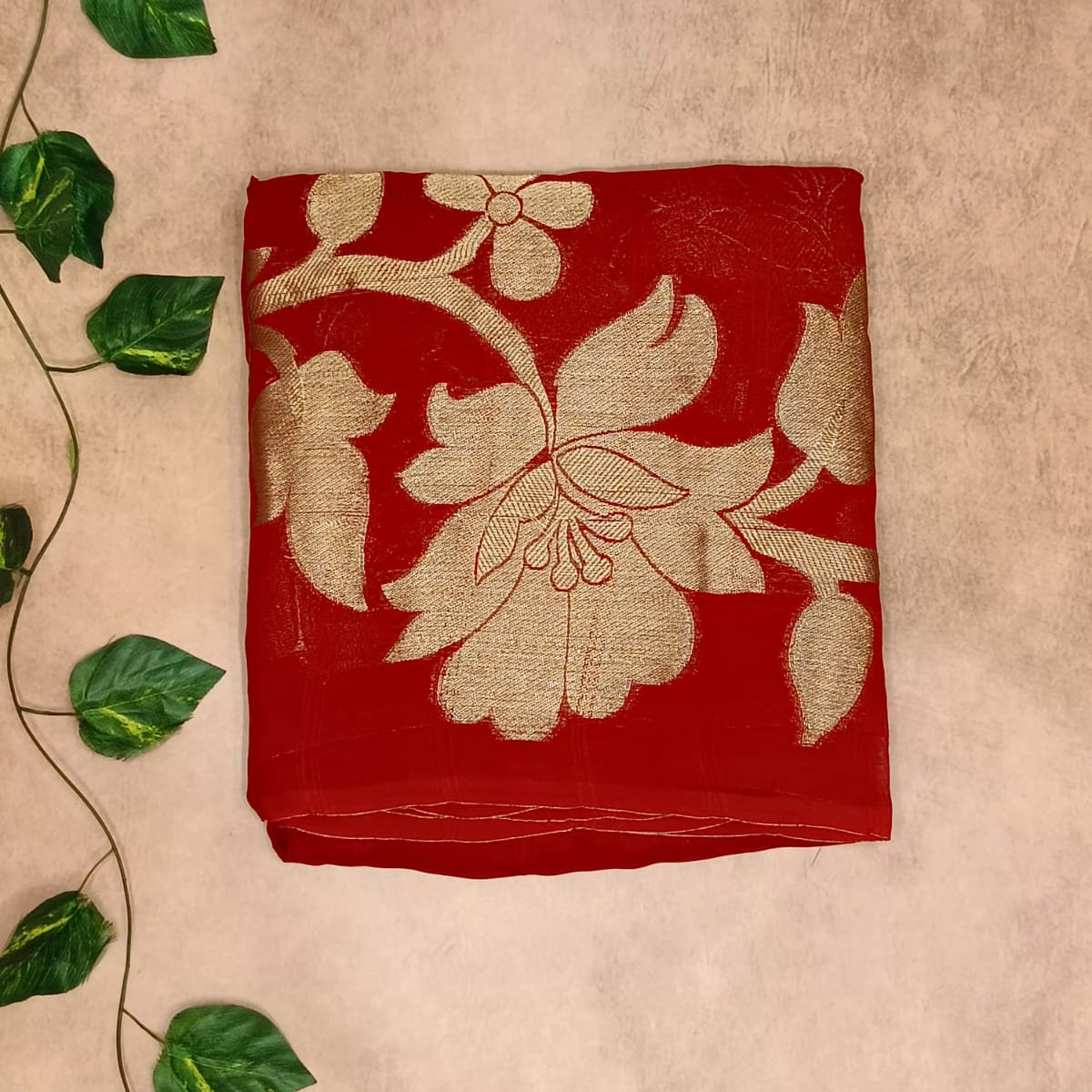 Pure Kora Saree – Elegant Floral Weave Collection