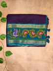 Viscose Tussar Saree – Designer Narrative Border