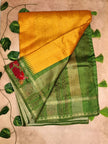 Tussar Fancy Embroidery Border Saree – Elegant Festive Collection