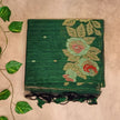 Pure Linen Saree – Elegant Floral Weave Collection