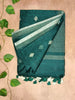 Pure Linen Saree – Minimal Diamond Weave Collection