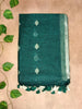 Pure Linen Saree – Minimal Diamond Weave Collection