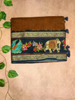 Viscose Tussar Saree – Designer Narrative Border