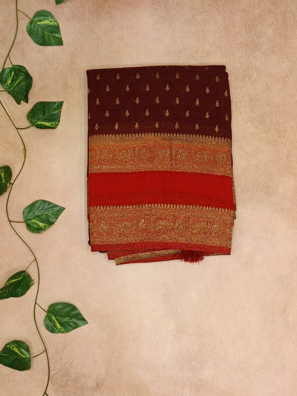 Georgette Small Butta Saree – Classic Elegance Collection