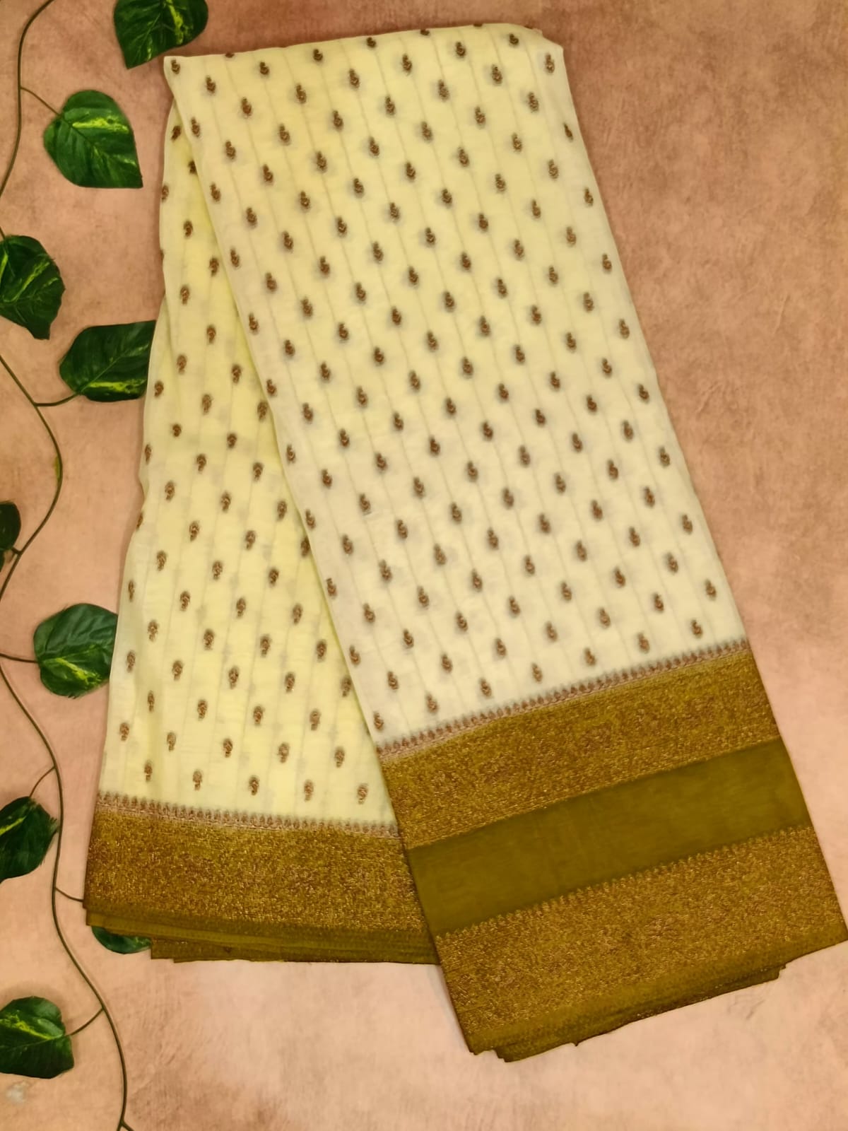 Georgette Small Butta Saree – Classic Elegance Collection