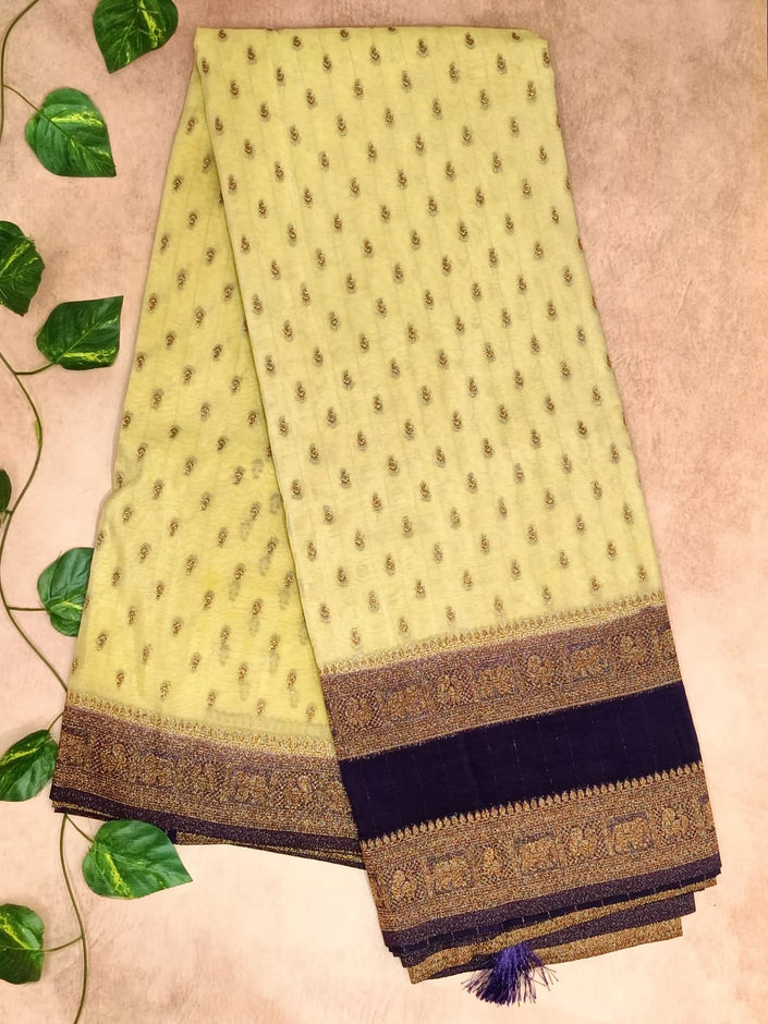 Georgette Small Butta Saree – Classic Elegance Collection
