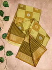 Crepe Silk Saree – Elegant Checks Weaving Collection