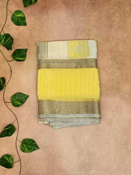 Crepe Silk Saree – Elegant Checks Weaving Collection