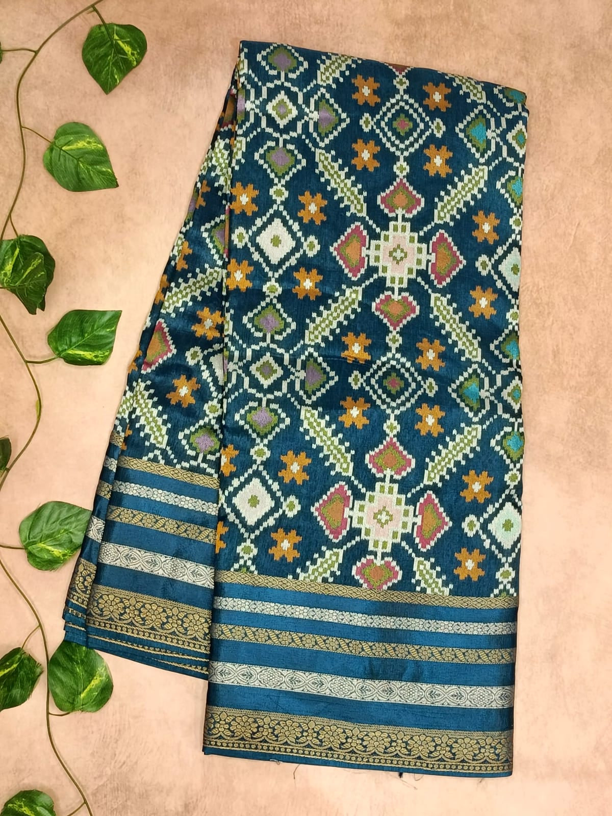 Patola Saree with Satin Border – Elegant Heritage Collection
