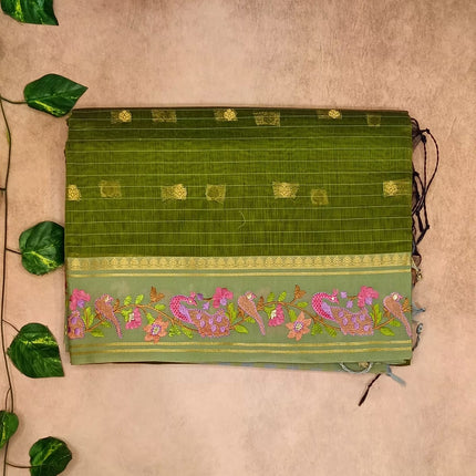 Cotton Embroidery Saree – Elegant & Breathable Beauty