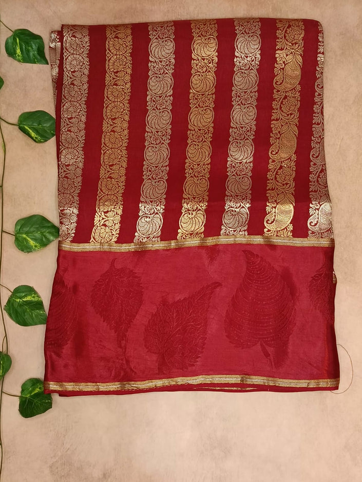 Bamboo Silk Saree – Rich Shine & Timeless Elegance