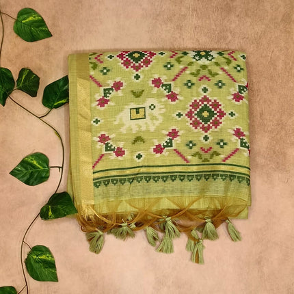 Cotton Patola Saree – Lightweight & Elegant