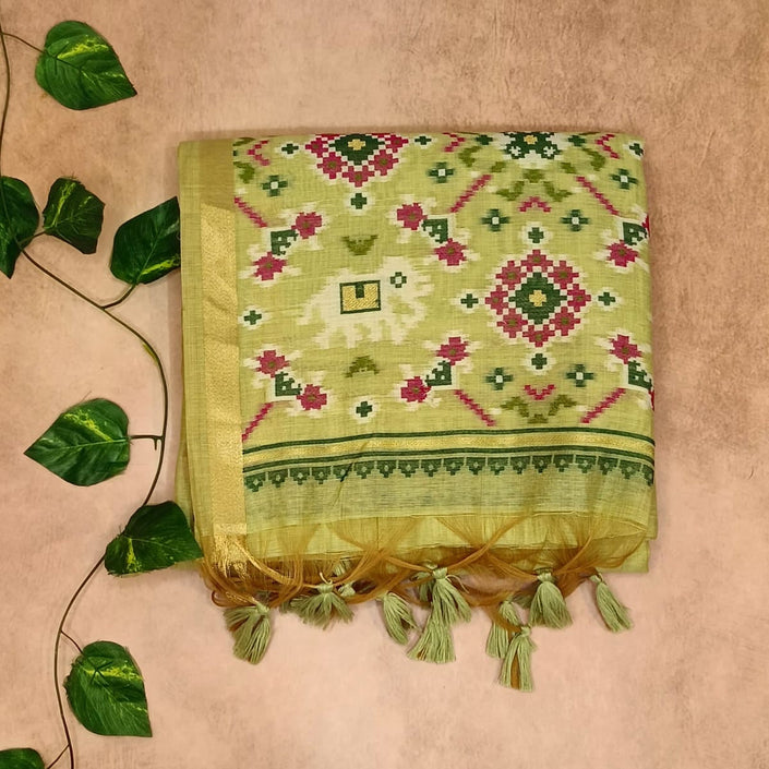 Cotton Patola Saree – Lightweight & Elegant