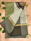 Semi Kota Cotton Saree – Elegant Checks with Modern Twist