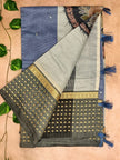 Semi Kota Cotton Saree – Elegant Checks with Modern Twist