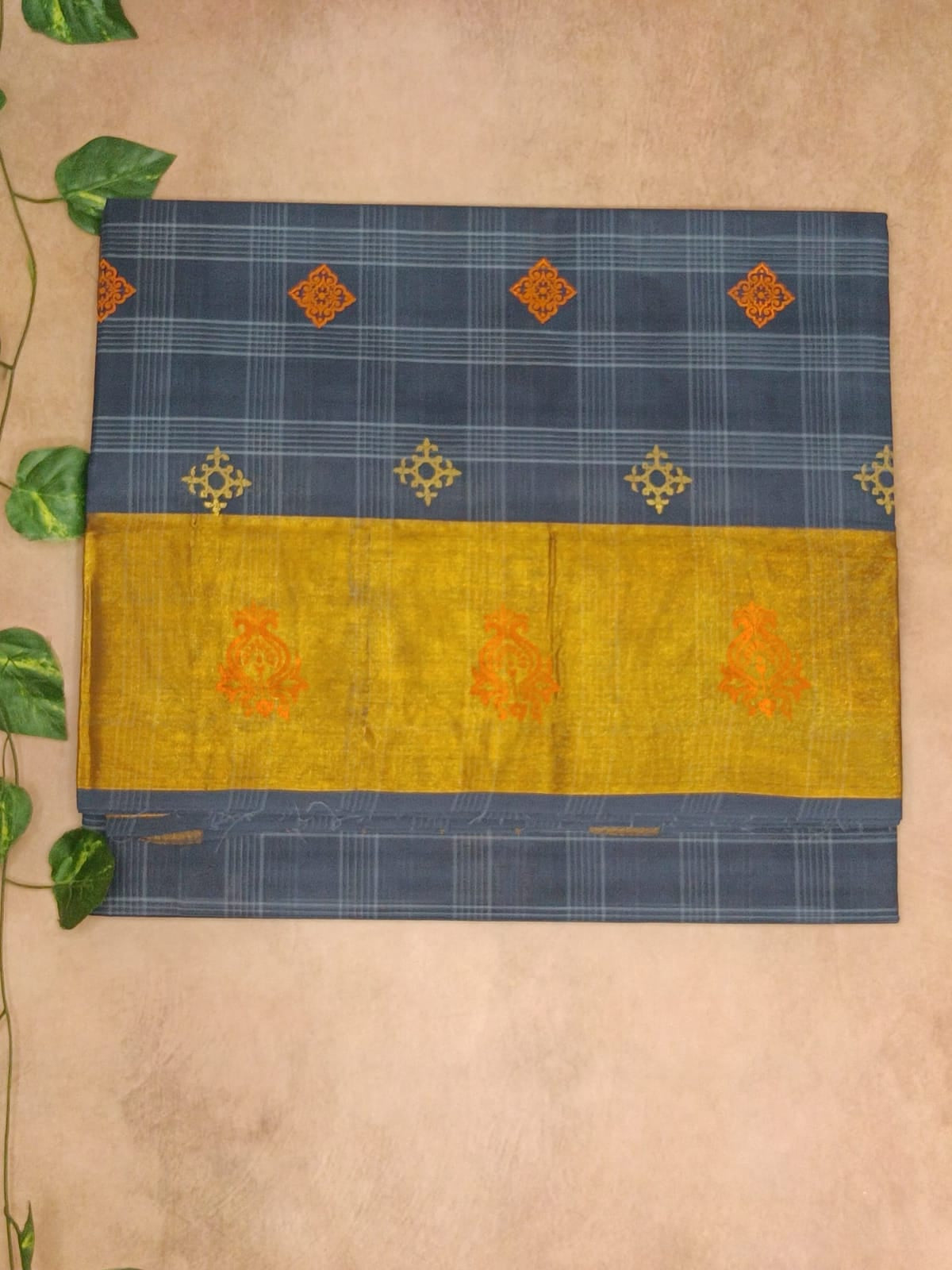 Semi Cotton Silk Stripes Saree