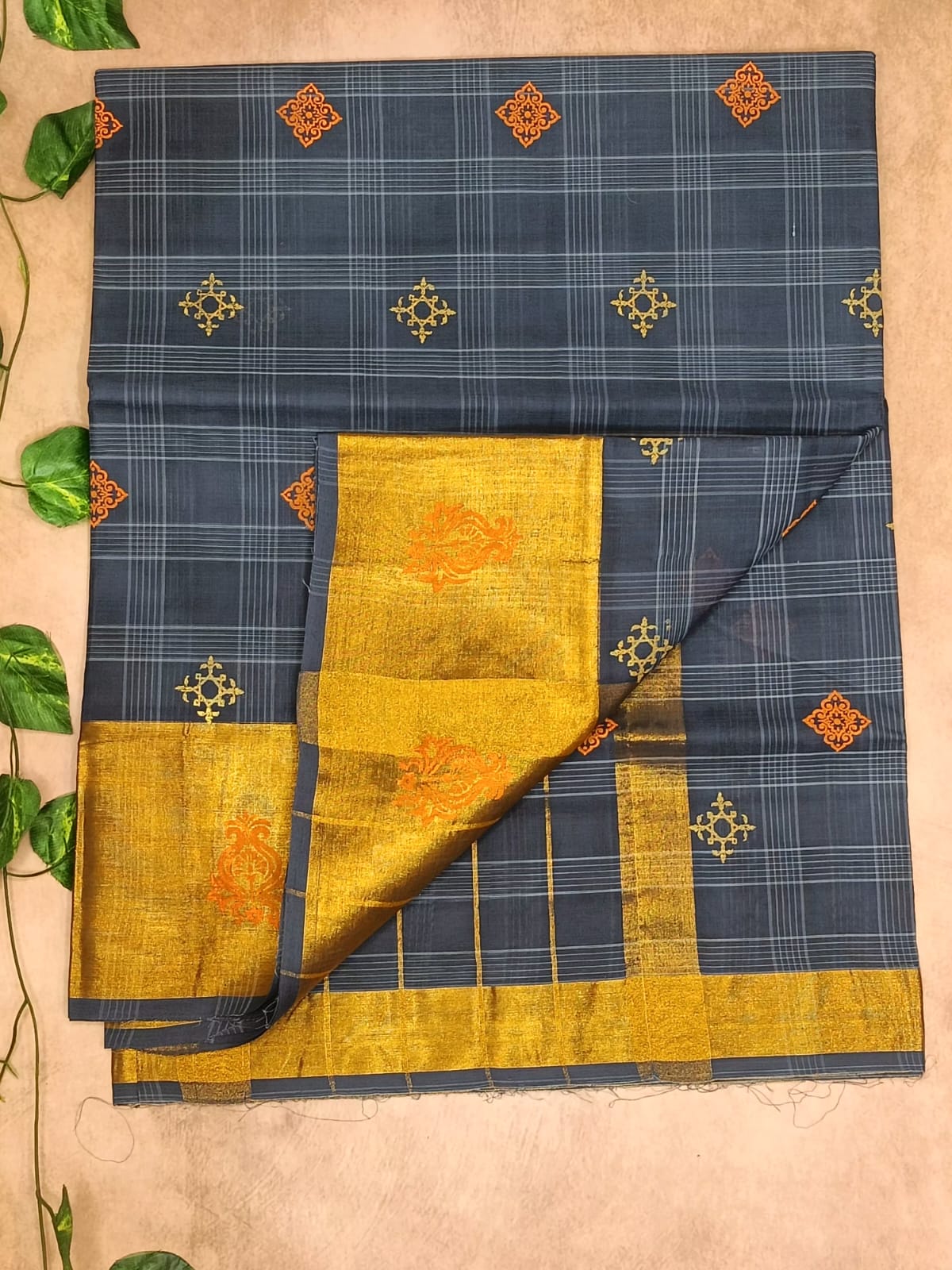 Semi Cotton Silk Stripes Saree