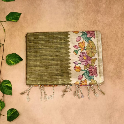 Tussar Soft Silk Saree – Elegant Floral Collection