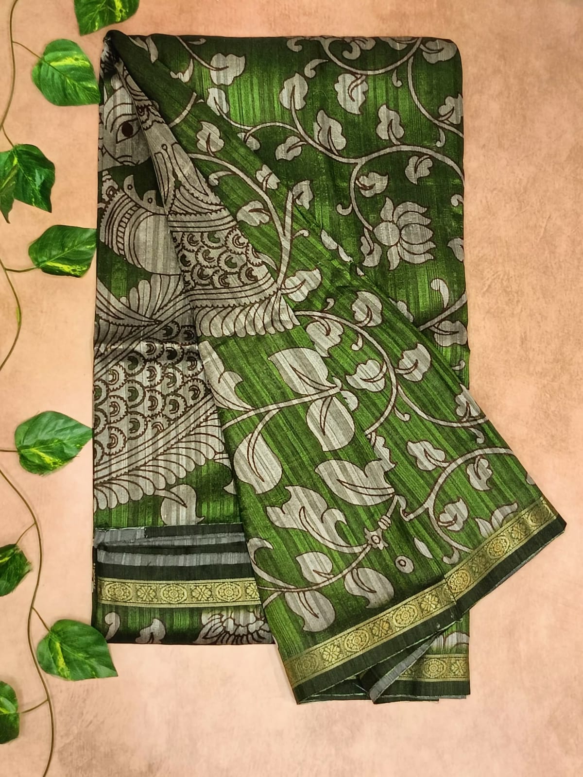 Elegant Printed Synthetic Saree