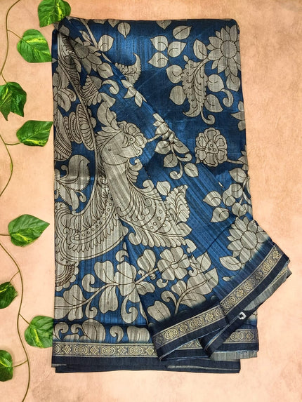 Elegant Printed Synthetic Saree