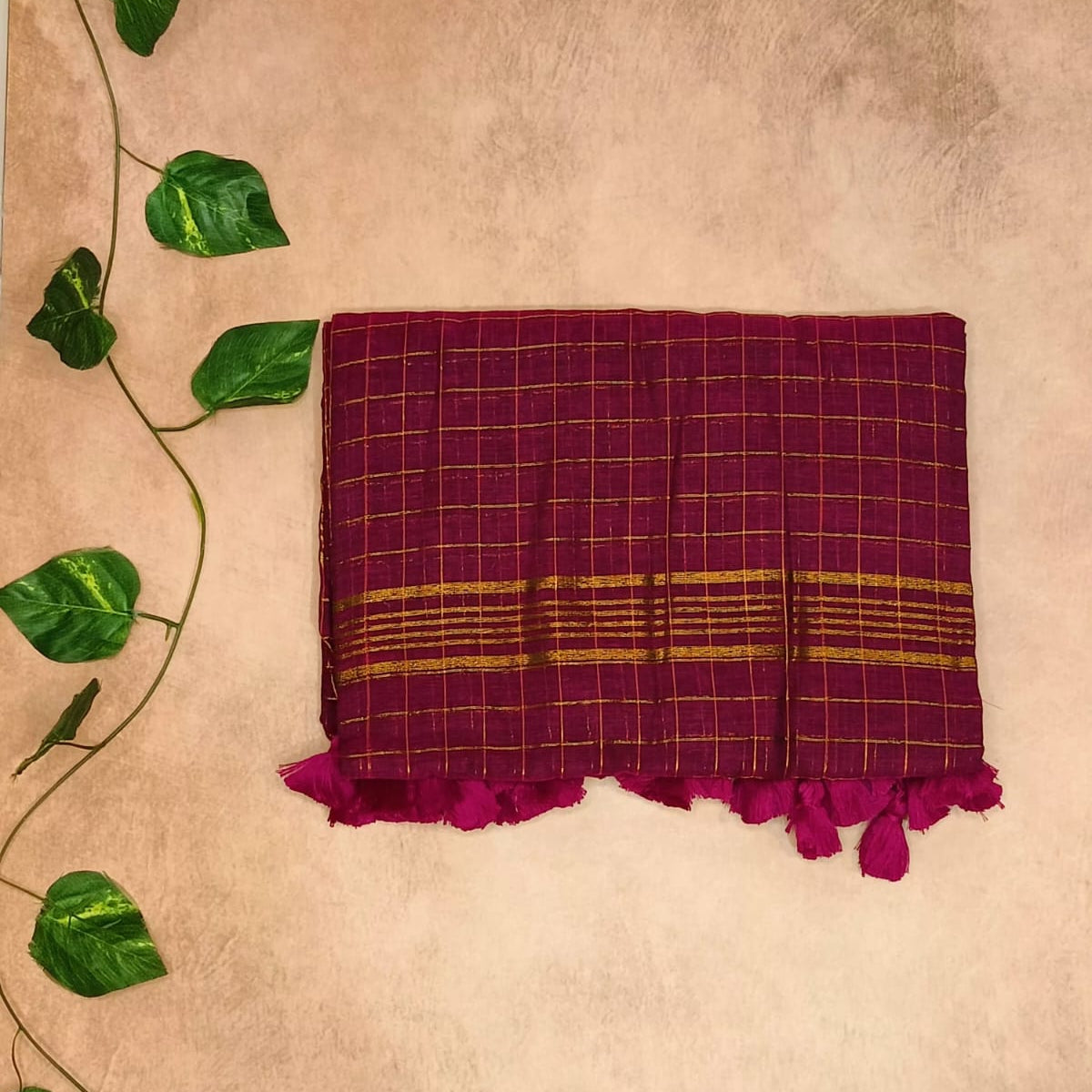 Gadwal Checks Cotton Saree