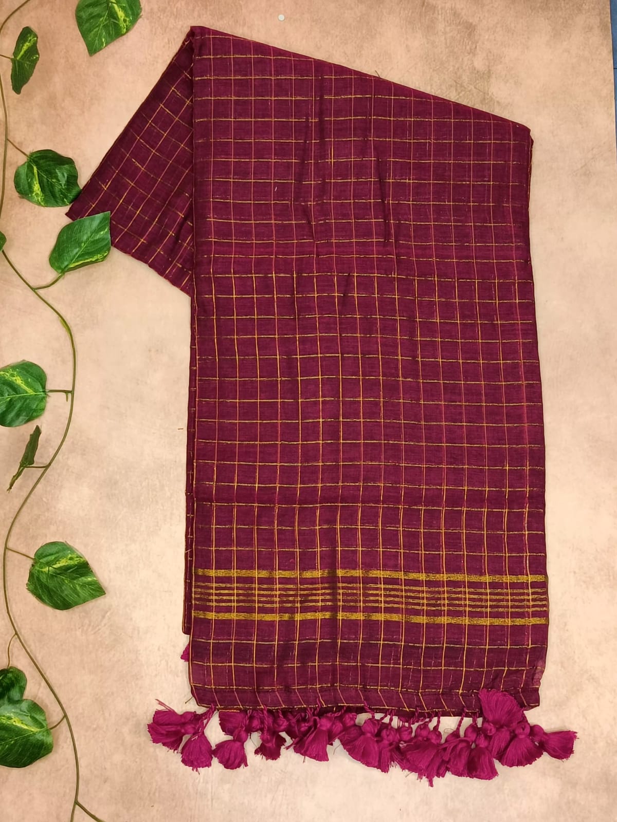 Gadwal Checks Cotton Saree