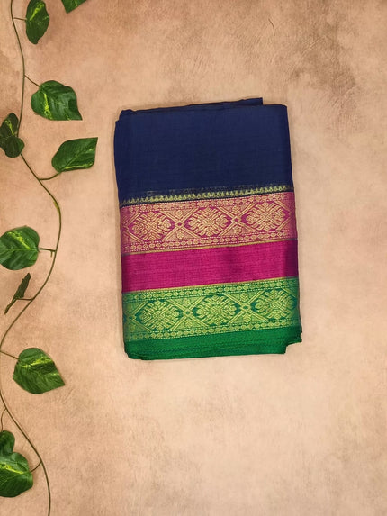 Cotton Saree with Elegant Nakshi Border