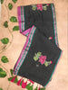 Lotus Mul Cotton Appliqué Work Saree