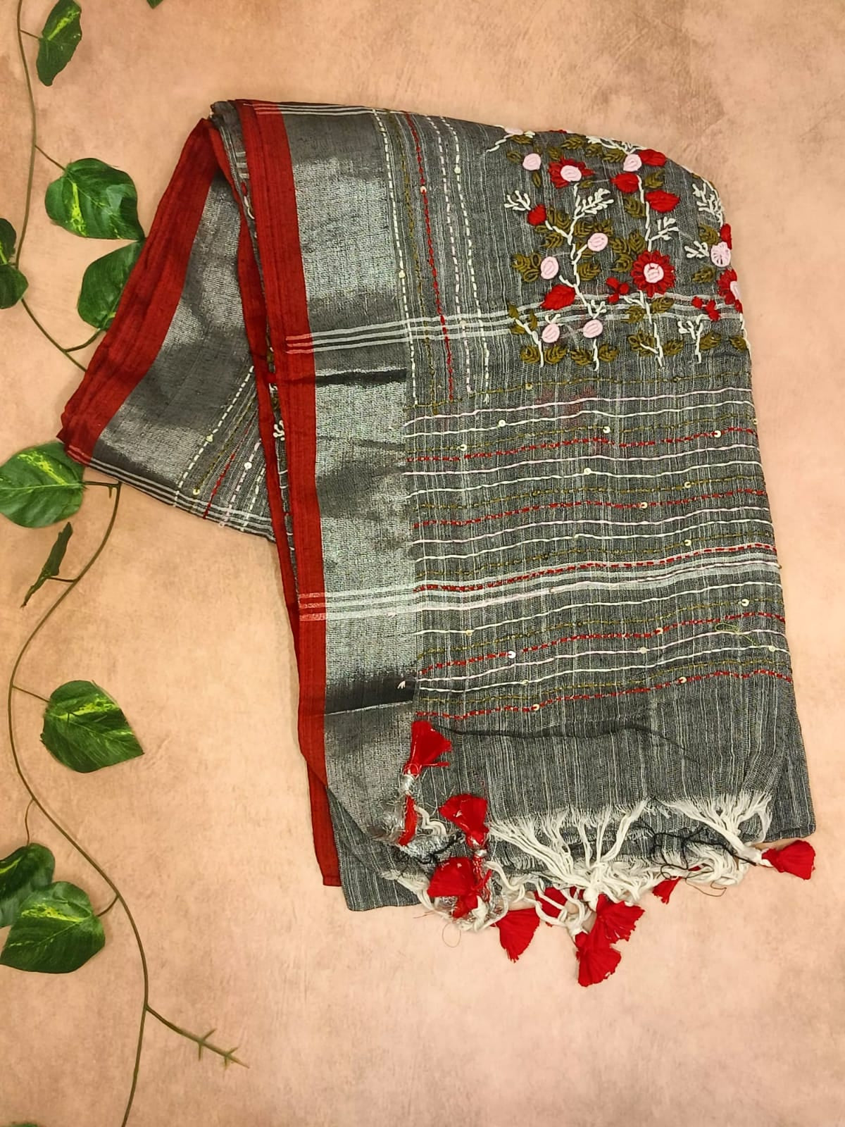Pure Cotton Hand Work Saree