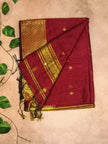 Elegant Maheshwari Cotton Saree with Zari Border
