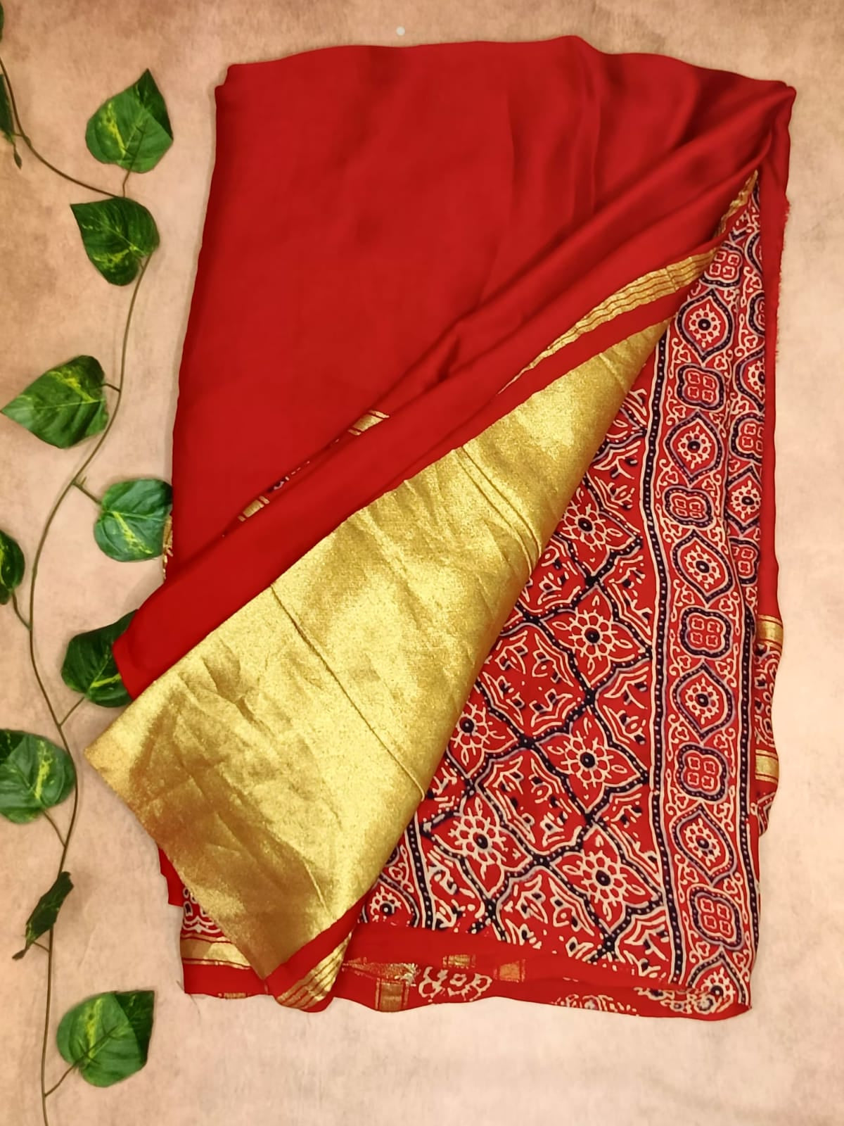 Pure Modal Silk Saree with Traditional Prints