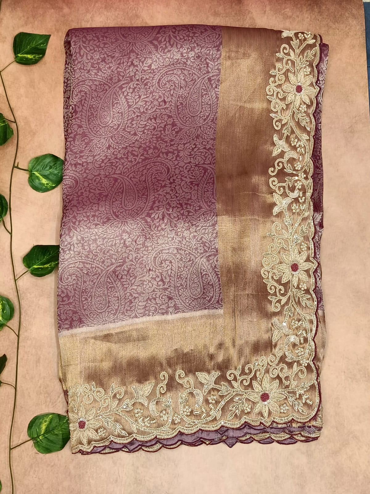 Pure Kanchi Brocket Silk Saree