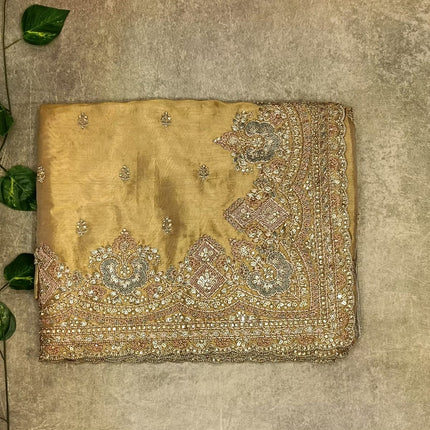 Pure Tissue Heavy Work Saree