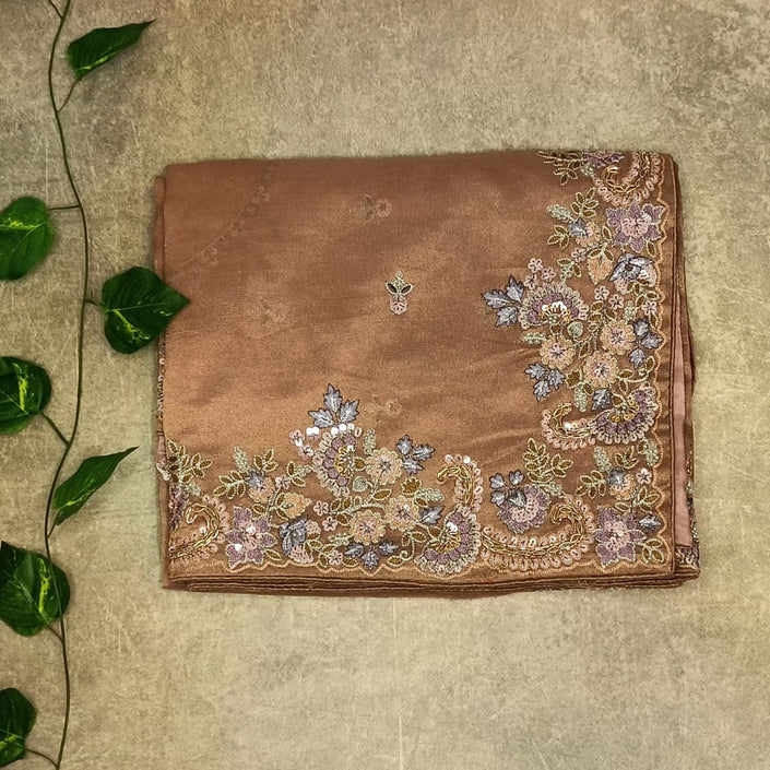 Soft Tissue Heavy Work Saree
