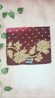Tussar Silk Bandhani Dye Saree HALF & HALF