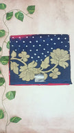Tussar Silk Bandhani Dye Saree HALF & HALF