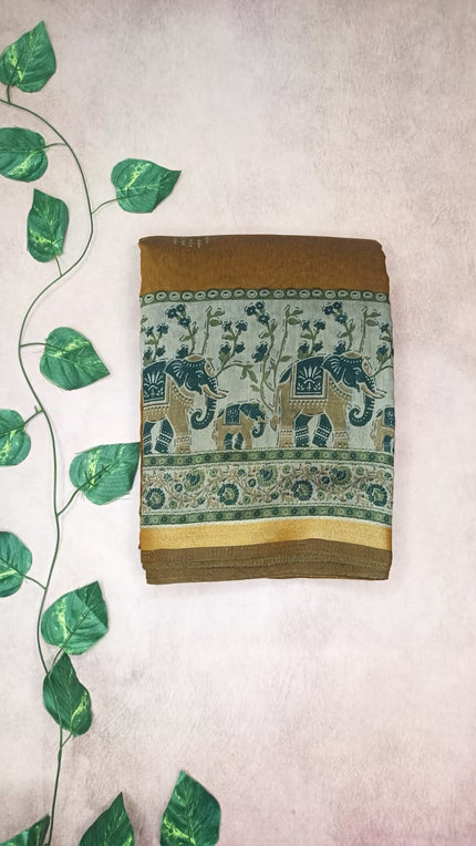 Mul Cotton Printed Saree