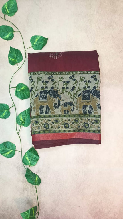 Mul Cotton Printed Saree