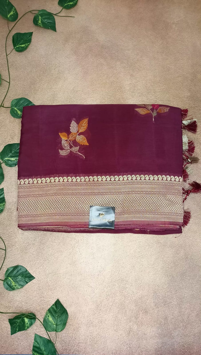 Pure Khadi Georgette Saree