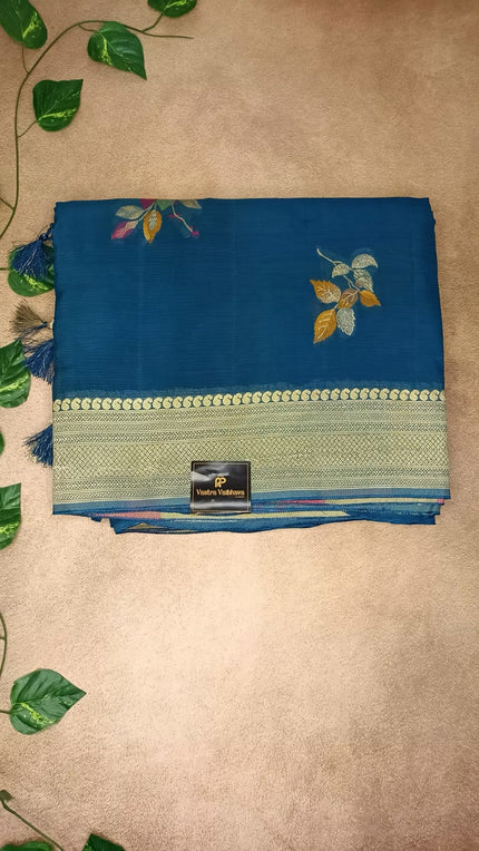 Pure Khadi Georgette Saree