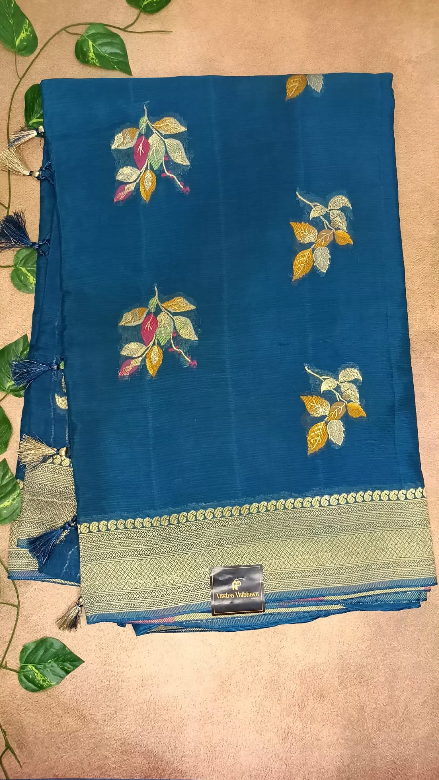 Pure Khadi Georgette Saree
