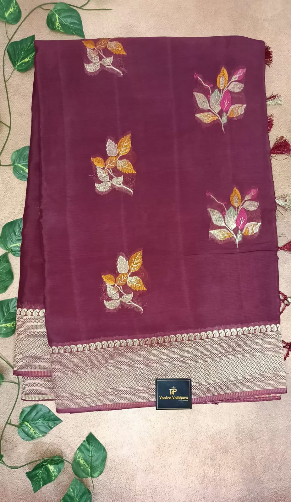 Pure Khadi Georgette Saree