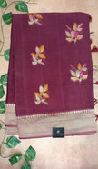 Pure Khadi Georgette Saree