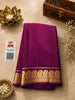 Pure Crepe Mysore Silk Saree – Wine