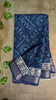Linen Indigo Printed Saree