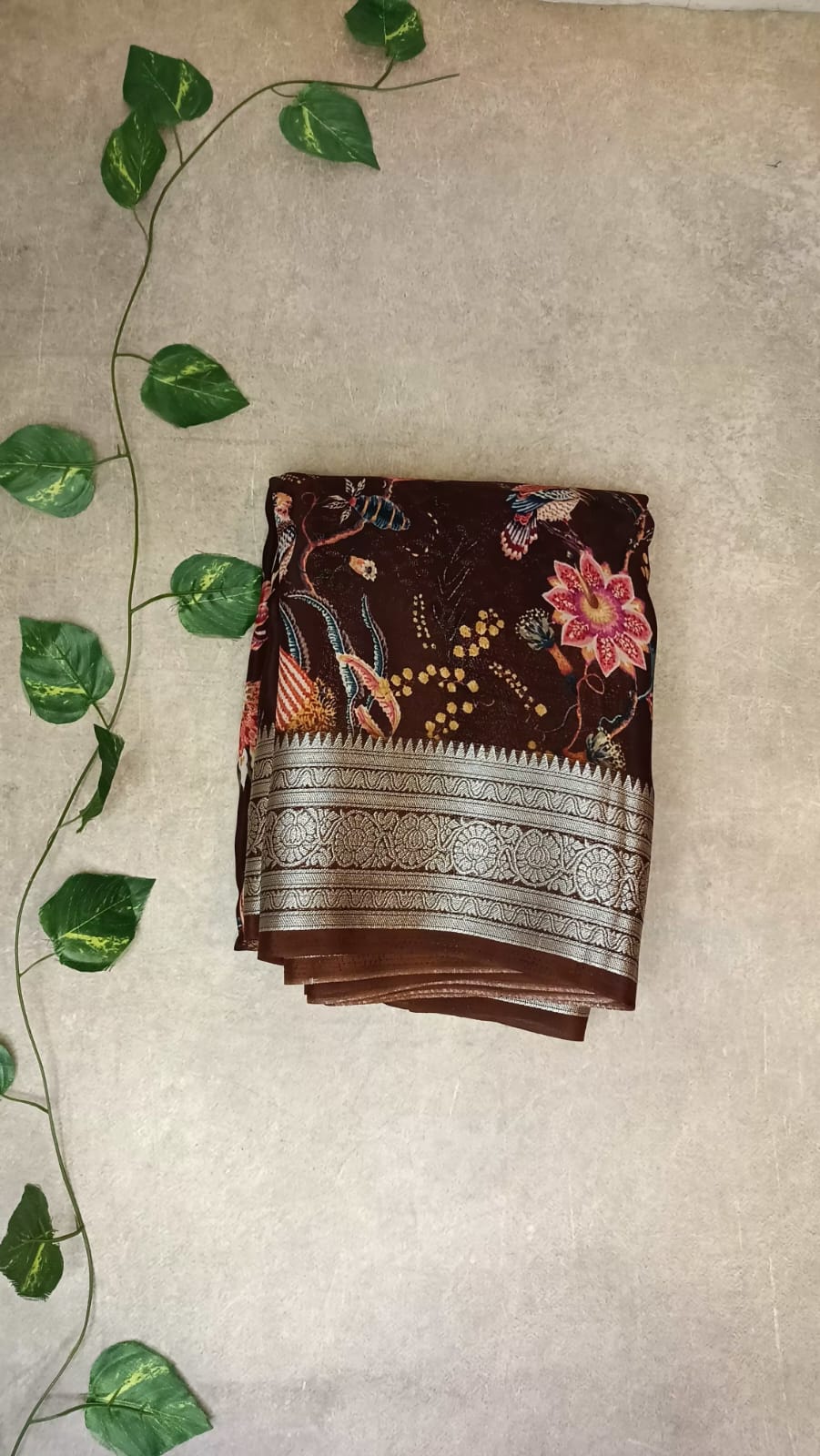 Crepe Silk Digital Printed Saree