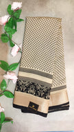Binny Crepe Silk Saree- Cream