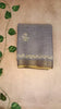 Pure Linen Saree with Elegant Stitch Work