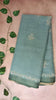 Pure Linen Saree with Elegant Stitch Work